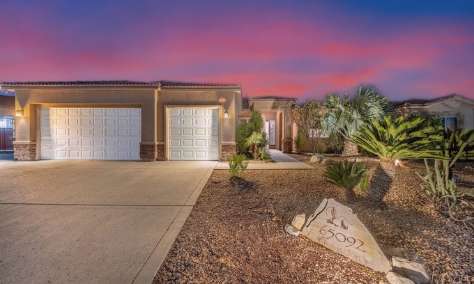 Desert Hot Springs House | Escape to the Desert: Pool, Spa + Outdoor Lounge
