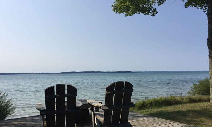 Kewadin House | Escape Up North to Beautiful Beach Home on Grand Traverse Bay