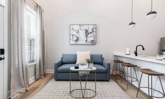 Forest Hill Terrace Apartment | Evelyn 102 - A Cozy 1BR with 16ft Ceilings in Charming Forest Hill