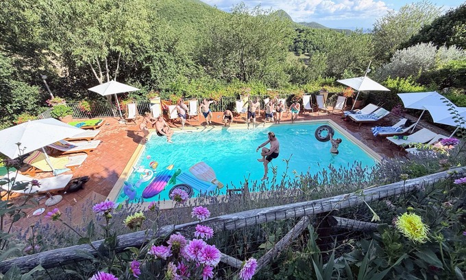 Spoleto Villa | Exclusive Spoleto Country Park Pool Park Activities Mountain View Sleeps 28