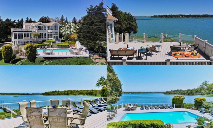 Orleans House | Executive Waterfront Luxury Estate 6000 Sqft; Heated Pool; Elevator