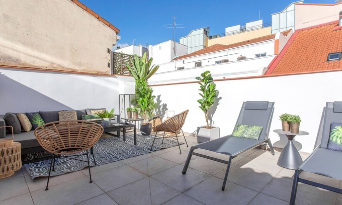 Cortes Apartment | Extraordinary high-end apartment with private terrace. Madrazo IV