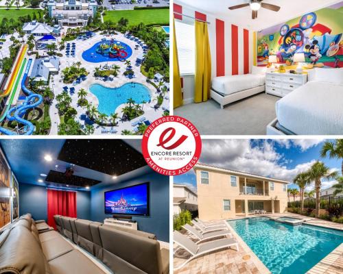 West Kissimmee Apartment | Fabulous Home With Air Hockey, Media Room And Waterpark & Resort Access Near Disney At Encore Resorts Reunion - 290Fl