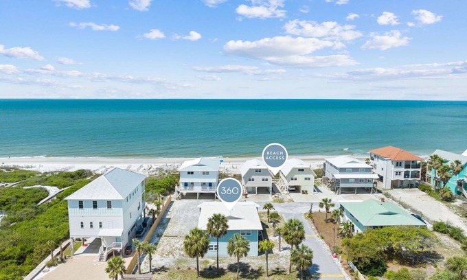Cape San Blas Condo | Fall Availability! Relax in this Dog-Friendly Duplex! Gulf Views! Short Walk to Beach!