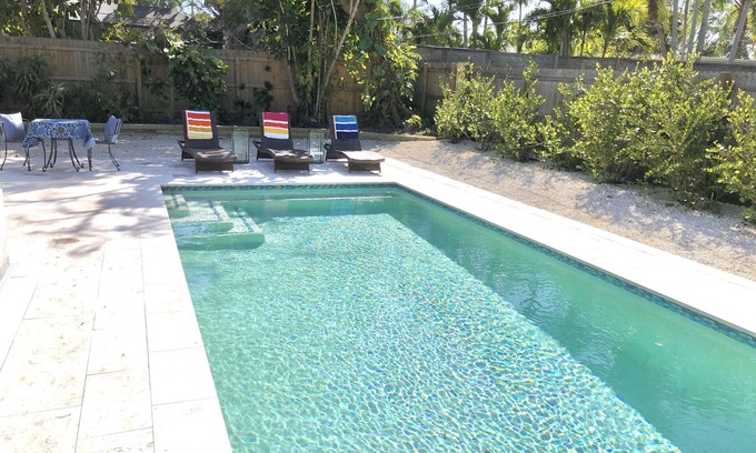 Palma Sola House | FALL IN LOVE w this magical pool home mins from Anna Maria! Pet friendly, too!