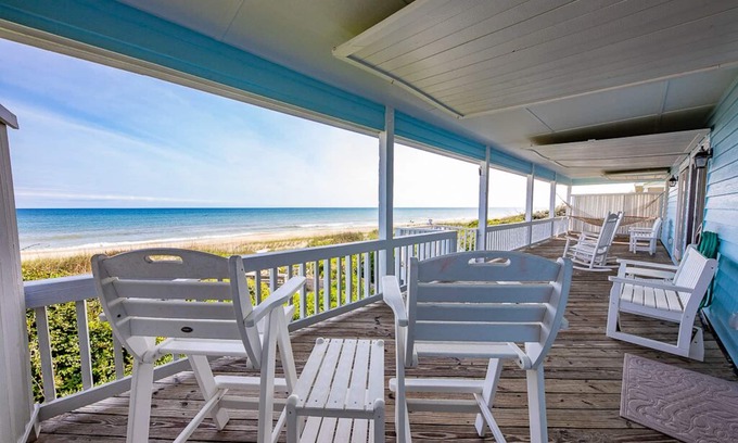 Pine Knoll Shores House | Fall is Beach Time: Sunny, Warm Ocean, Great Fishing! WiFi to ‘Work’ IF You Must