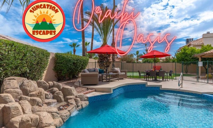 Phoenix House | Fall Phoenix Oasis! Heated Resort Style Pool/Spa~BBQ~Putting Green~EV Outlet~BBQ