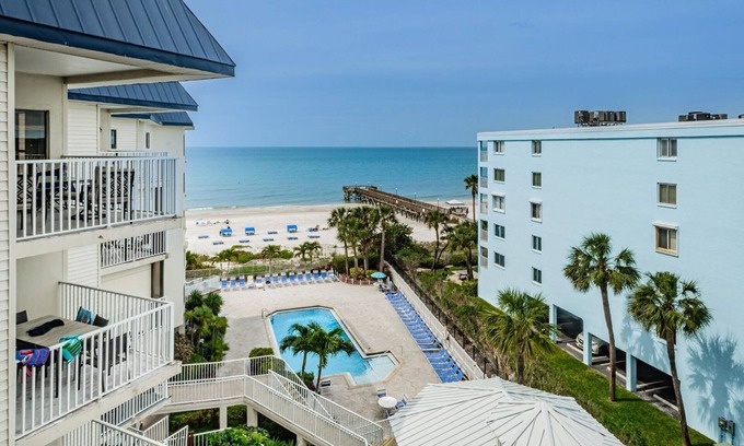 Indian Shores Condo | Family Favorite Location & Stunning Sunset views of the Gulf of Mexico ~ BP201