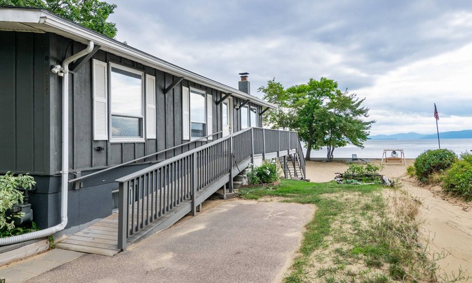 Malletts Bay House | Family-friendly house on Lake Champlain w/beach, mountain & water views