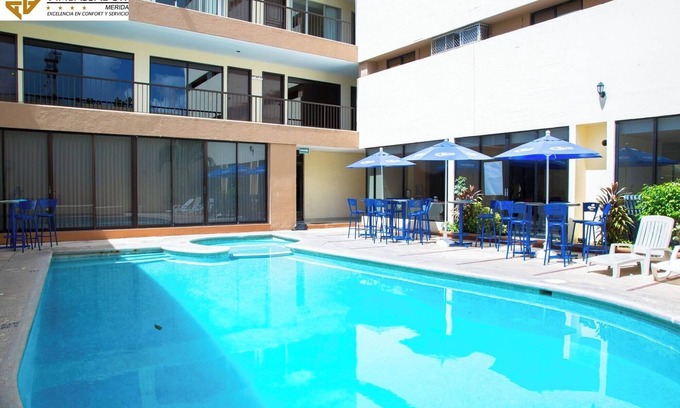 Merida Municipality Hotel | Family + Friends Stay – Two Triple Rooms, Pool Fun, and City Attractions Nearby