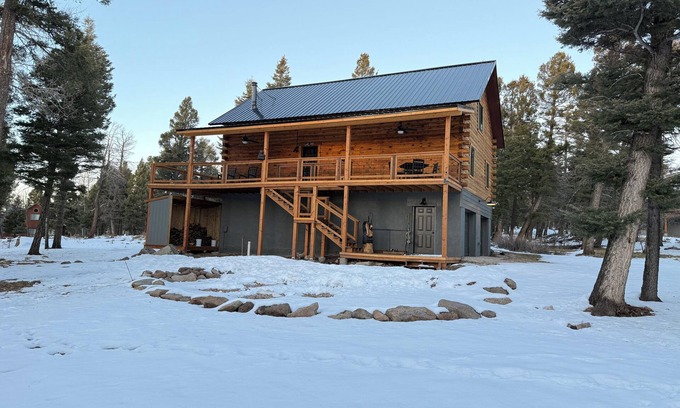 Angel Fire Cabin | Family Getaway: Mountain Retreat with Games, Grill, Large Deck, & Wildlife