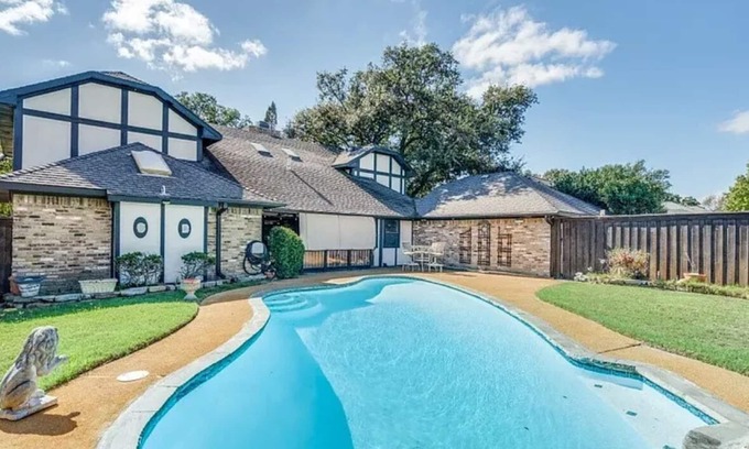 Plano House | Family Oasis in Central Plano ; Pool, Patio, 5BR, Fast Wi-Fi
