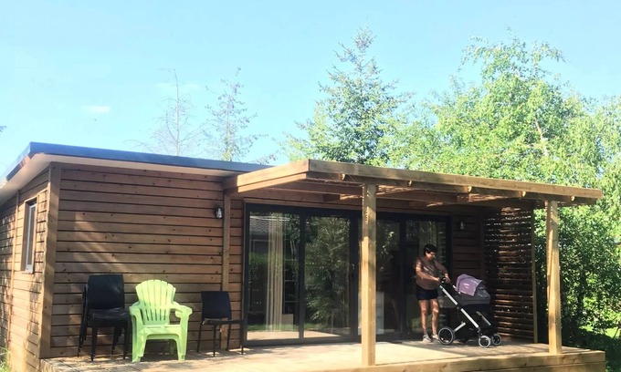 Seillac Ski Chalet | FAMILY range Chalet PORTLAND- Large bay window to access the terrace: brightness guaranteed! Sleeps 7