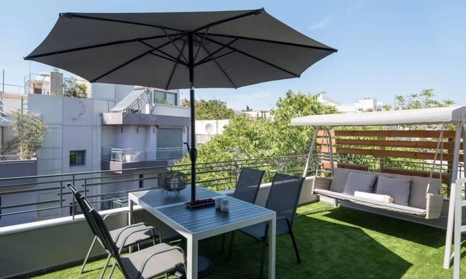 Kinosargous Apartment | Fantastic 1BR Apartment with Terrace in Athens