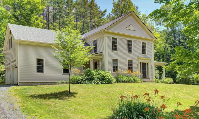 West Hartford House | Farmhouse, Fireplace & Office - Wheelock Hideaway