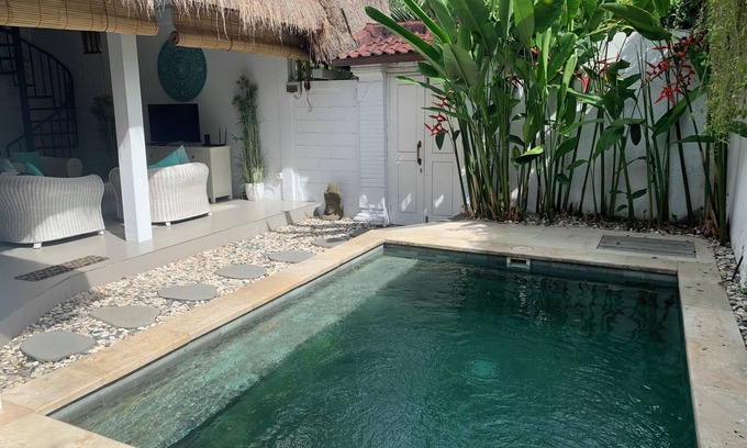Legian Villa | Fascinating 2BR Villa, Seminyak - 4Min Drive To Eat Street! W/Private Swim Pool!