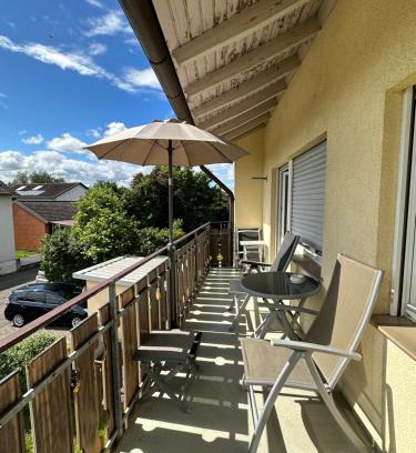 Haltingen Apartment | Ferienappartment mit Homeoffice, 2 Schlafzimmer mit Einzelbetten