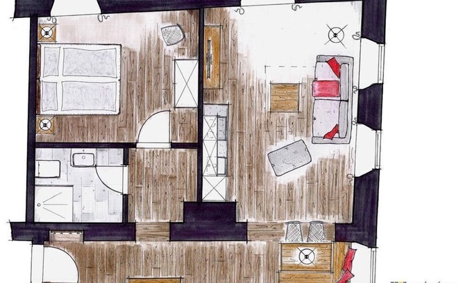 Unterammergau House | Ferienwohnung Silberdistel - Gasthof Stern