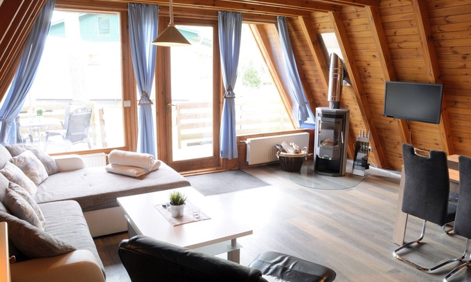 Zinnowitz Cabin | Finnhütte Kaminofen - Zinnowitz, Finnhütte am Ostseestrand