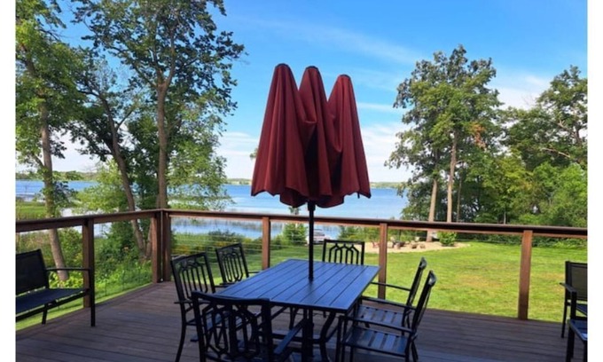Fergus Falls House | Forest Lodge Farm - restful unique modern home on Jewett Lake with space galore!