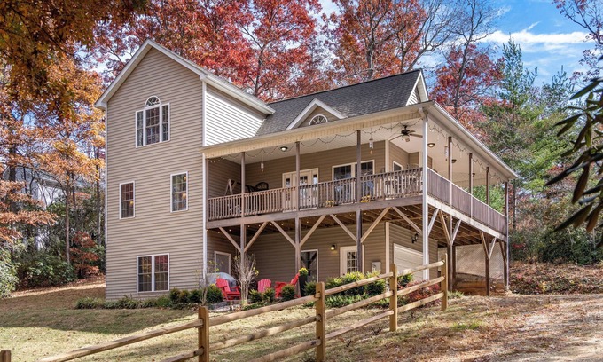 Fairview House | Forest Retreat 20 minutes from Asheville with Hot Tub & Fire Pit