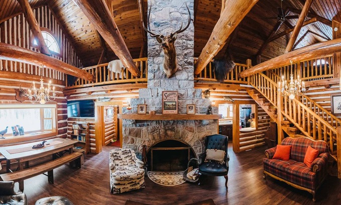 Mayfield Cabin | Forks Riverfront Lodge - Traverse City Sleeps 18