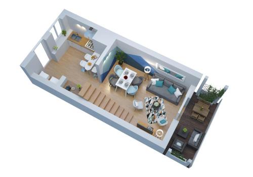 Bordeaux Sud Apartment | FREE Parking - Self Checkin - WIFI - Panoramique Terrasse - DUPLEX SAINT JEAN - SUPERBORDEAUX
