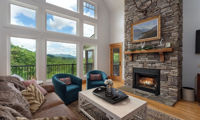 Black Mountain House | Frolly Falls | 5BR Luxury Home with Stunning Views, Hot Tub, Game Room and More
