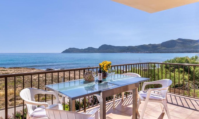 Son Serra de Marina Apartment | Front Line Beach House Up To 6 Guests in Mallorca