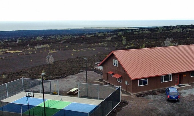 Kona Gardens Estates House | Fun Family Private Retreat with lighted Sports Court and Pool
