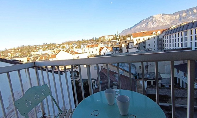 Aix-les-Bains City Center Apartment | Furnished studio downtown with parking & balcony