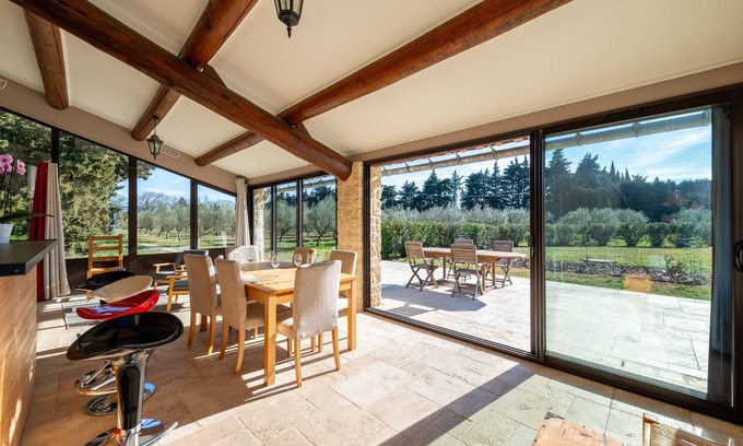 Travaillan Apartment | Gîte du Mas Saint Paul - Maison avec piscine