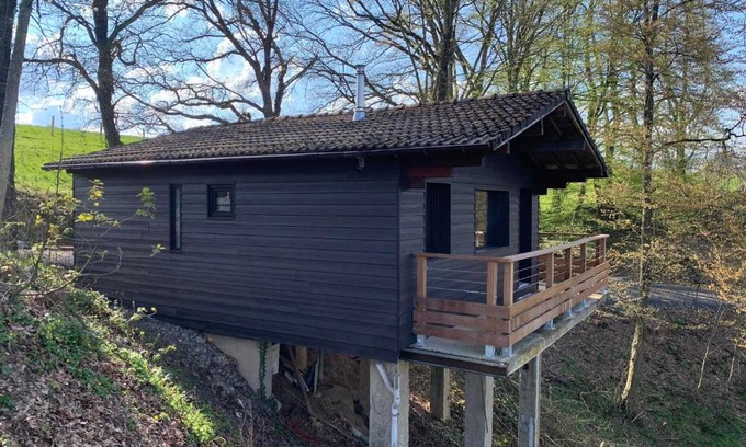 Houyet Ski Chalet | Gîtes Douillets : Chalet sur Pilotis