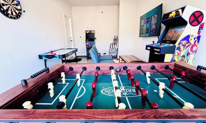 Thomas Drive House | Game Room, mins to beach, Pier Park and Sports Complex, POOL, pond view