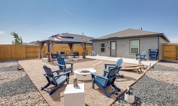 Medina Valley House | Game Room + Private Yard: Modern San Antonio Home