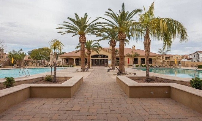 Mesa House | Gated townhouse, heated pool, hot tub, by freeway