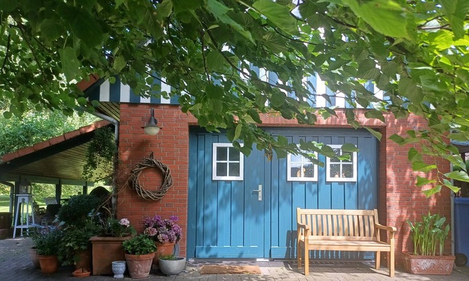 Eckwarden House | Gemütliches Haus mit Sauna in Großem Garten,1km zum Meer. Haustierfreundlich!