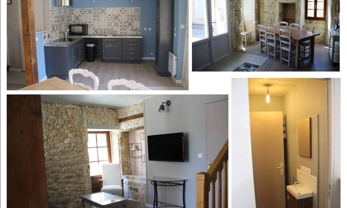 Vibrac House | Gîte 6p in the heart of a small Charentais village