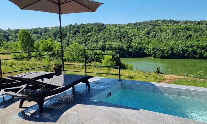 Belgrade Other | Glamping A frame lake Heated pool