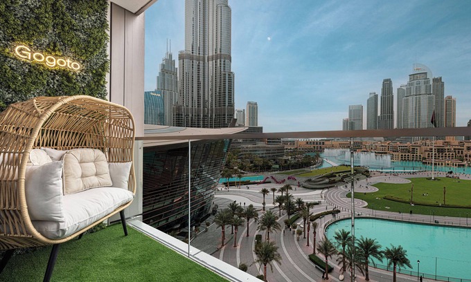 Downtown Dubai Apartment | Gogoto Luxury Burj Khalifa View 5 min Dubai Mall