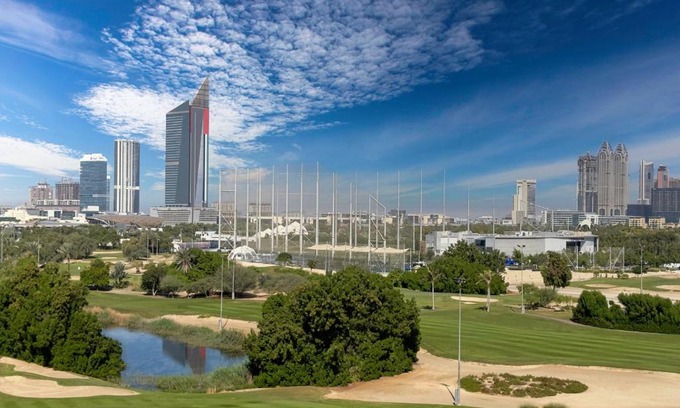 Emirates Hills 2 Apartment | Golf-course view 3BR apartment in Vida, The Hills by Rich Stay