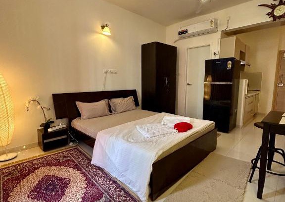 Chicalim Apartment | Good Stay Pool view stylish Studio Apartment,6km from Airport, 307
