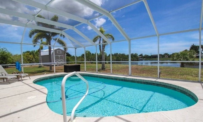 South Gulf Cove House | Gorgeous 3 BR / 2 BA home with heated pool on the canal. Sleeps 6