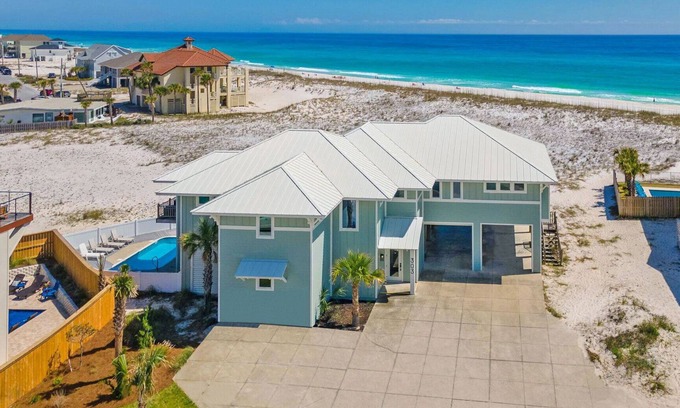 Villa Primera House | Gorgeous 6 Bedroom, 6.5 Bath Gulf Front Home with Private Pool!