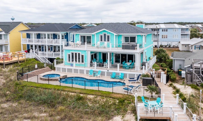 Carolina Beach House | Gorgeous Oceanfront House with Pool and Spa!
