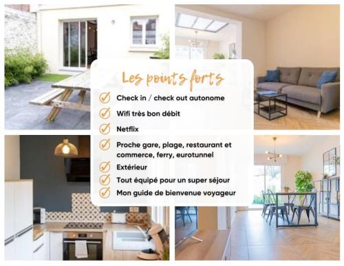 Calais City Center Apartment | Grand appartement de charme-Calais Nord-Cour-Plage