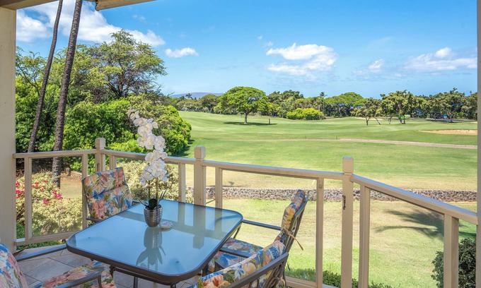 Wailea Condo | Grand Champions #147 Golf Course Views Full Kitchen AC In Bedrooms