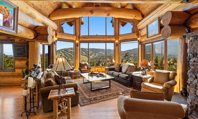 Big Sky Cabin | Grand Ski Retreat | Hot Tub, Fireplace + Views!