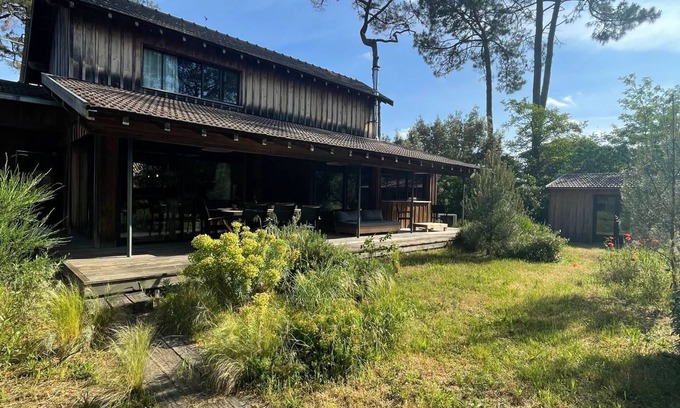 Lacanau Ski Chalet | Grande Escoure Chalet 165m2 a 60m du lac