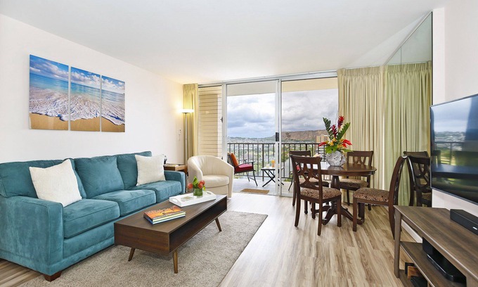 Waikiki Condo | Great for Families! Partial Ocean/Canal/Diamond Head Views! Pool/WiFi/Parking